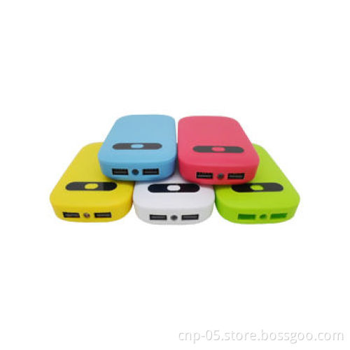 6,600mAh Dual-USB Power Banks, ABS Material, 5V/1A/1.5A Output